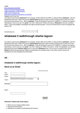 Sharks Lagoon Whakawai Part 1 Walkthrough .